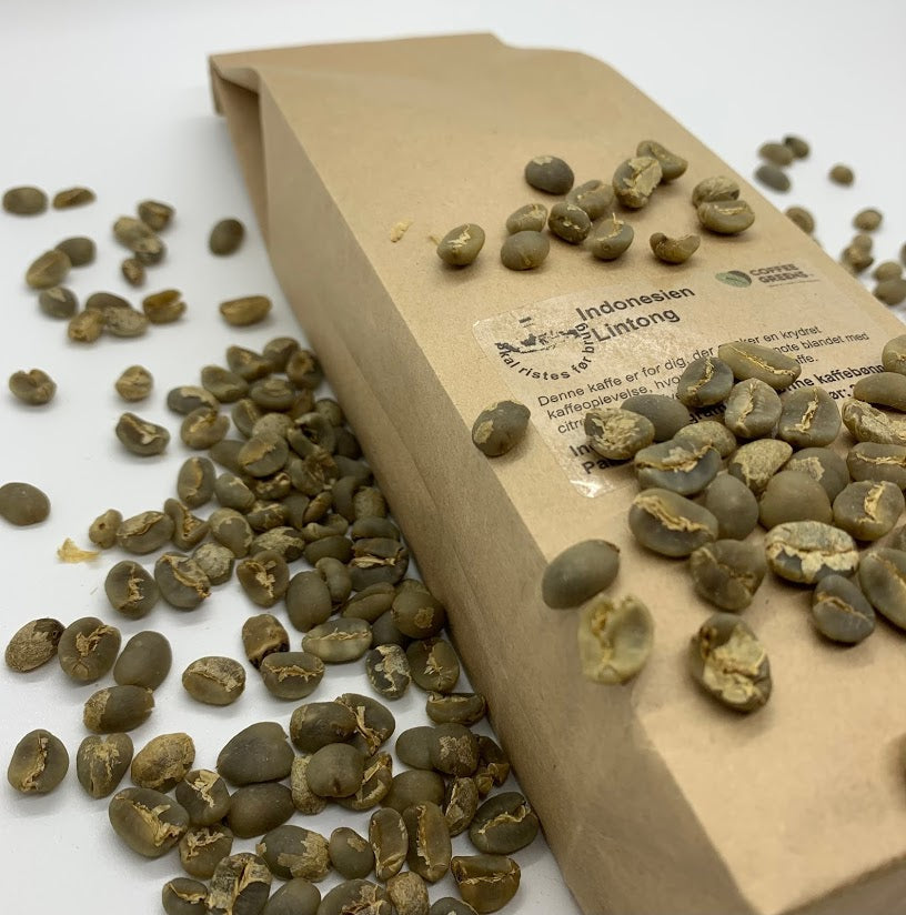 Indonesia Lintong - Raw, green coffee beans