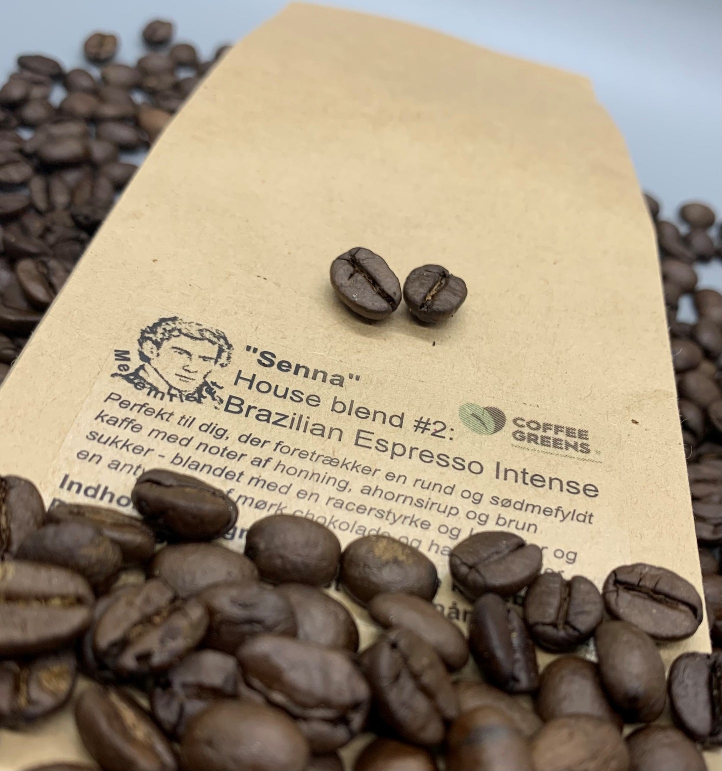 "Senna"- House blend # 2:Brazilian Espresso Intense - Ristede kaffebønner