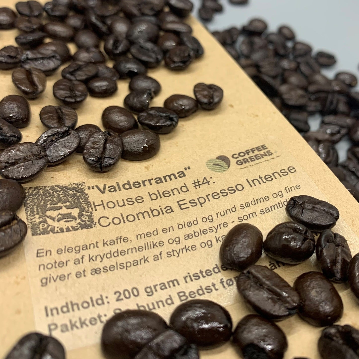 "Valderrama" - House blend #4: Colombia Espresso Intense - Ristede kaffebønner