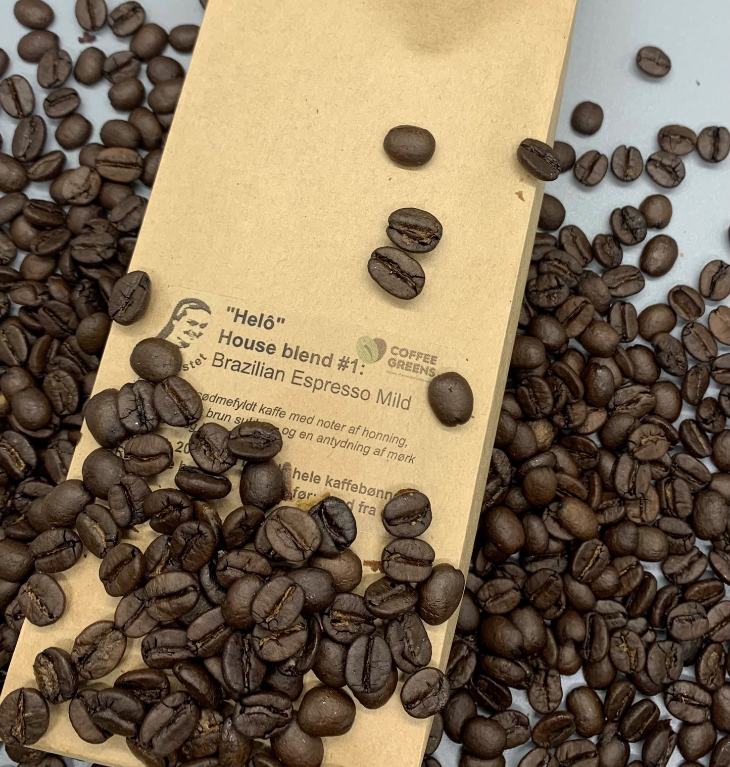 "Helô"- Hausmischung Nr. 1:Brasilianischer Espresso Mild - geröstete Kaffeebohnen